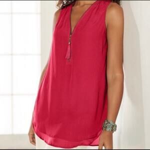 SOFT SURROUNDINGS front zip tank top M